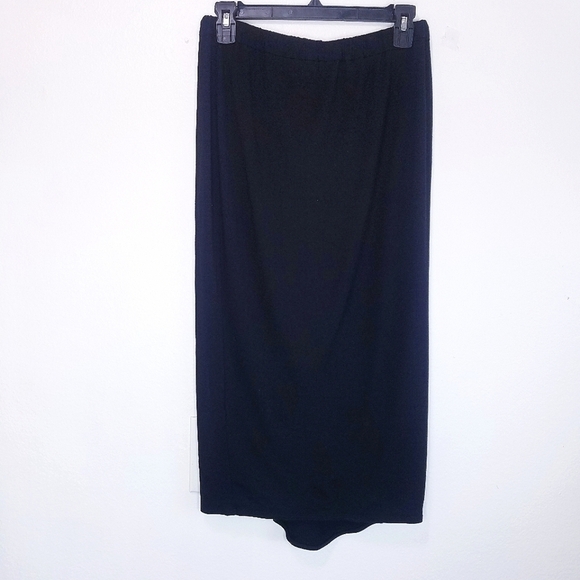 🌸Max & Co | Max Mara | Assymetrical Black‎ Knit Skirt Medium - Picture 1 of 7